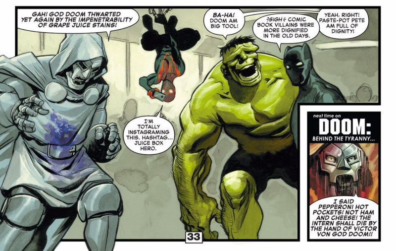 Illustration for article titled One of Marvel’s Best Writers Says Goodbye With a Hilarious Doctor Doom Story